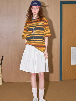 Striped Oversized Tee – MAUVSTUDIO®