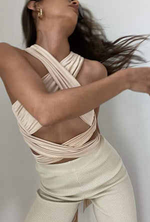 Top bandeau à noeuds "Christie" 3 coloris