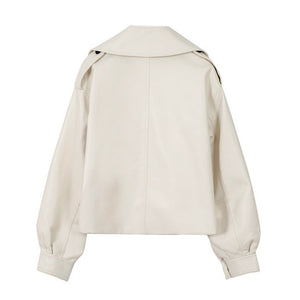 Veste en cuir végan "Loane"