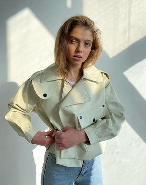 Veste en cuir végan "Loane"