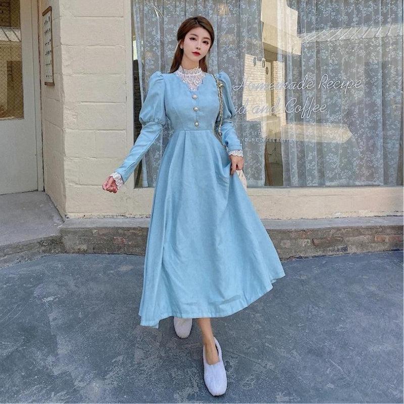 Vintage Balloon Sleeve Maxi Dress MAUVSTUDIO Vintage Balloon Sleeve Maxi Dress MAUVSTUDIO