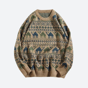 Vintage Camel Knitted Sweater