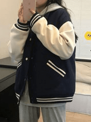 Vintage Patchwork Varsity Jacket