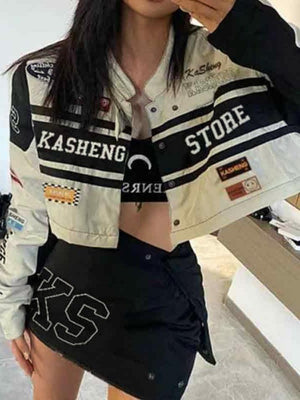 Vintage Print Removable Jacket