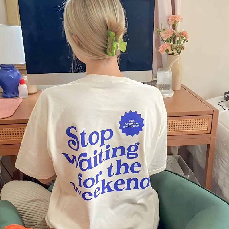 Waiting for the Weekend Tee – MAUVSTUDIO®
