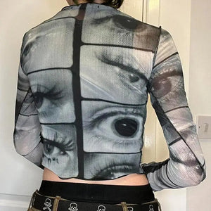 Weirdcore Eyes Top – MAUVSTUDIO®