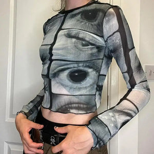 Weirdcore Eyes Top – MAUVSTUDIO®