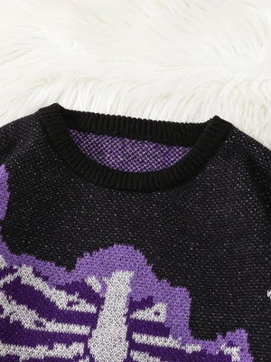 Weirdcore Skeleton Sweater