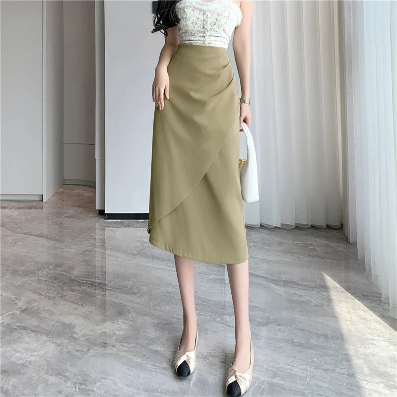 , Y2K skirt styled with a crop top