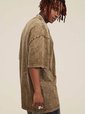 Y2K Acid Wash Tee, Y2K tee styled with low rise bottoms