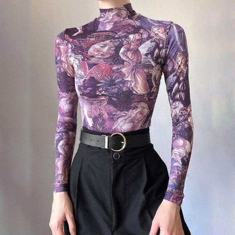 mesh top purple