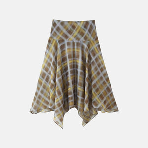 , Y2K skirt styled with a crop top