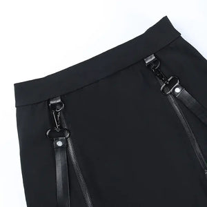 , Y2K skirt styled with a crop top