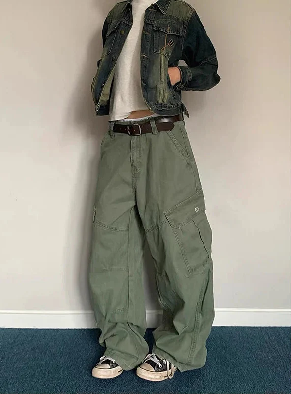 Y2K Baggy Cargo Boyfriend Fit Jeans