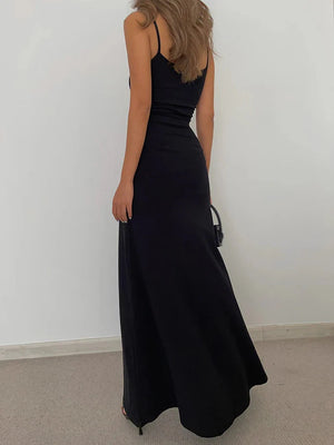 Y2K Bodycon Maxi Dress view 5 | MAUVSTUDIO®