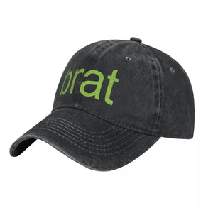 Y2K Brat Print Baseball Cap – MAUVSTUDIO®