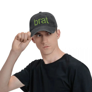 Y2K Brat Print Baseball Cap – MAUVSTUDIO®