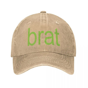 Y2K Brat Print Baseball Cap – MAUVSTUDIO®