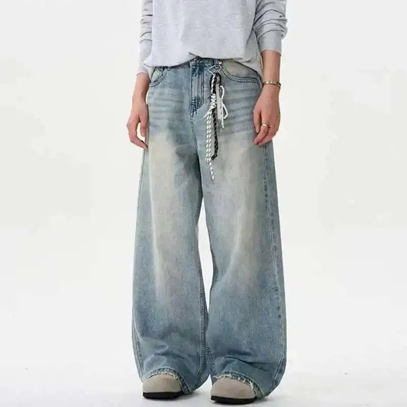Y2K Distressed Wide Leg Baggy Jeans