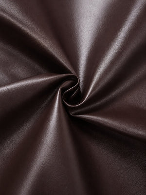 Y2K Faux Leather Top with fitted cut, Y2K tube top styled with low rise bottoms