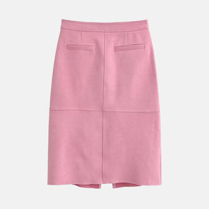 , Y2K skirt styled with a crop top