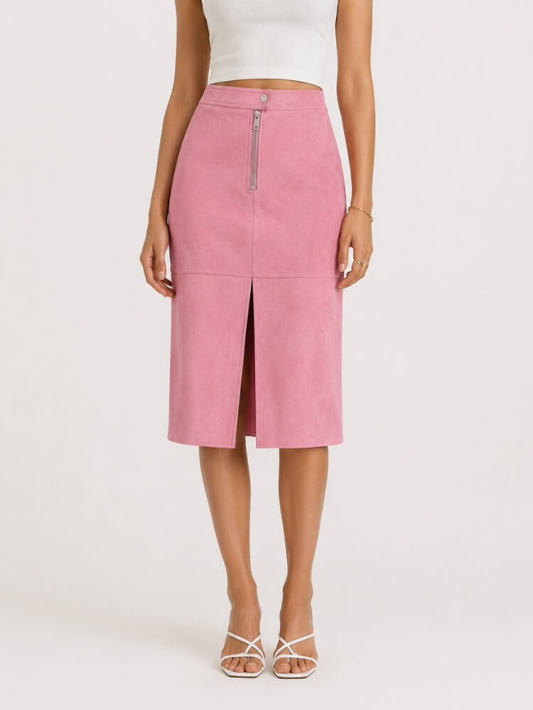 , Y2K skirt styled with a crop top