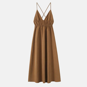 Y2K Flowy Maxi Dress view 12 | MAUVSTUDIO®
