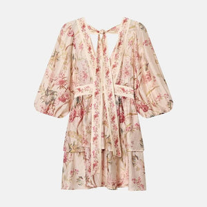 Y2K Flowy Tiered Mini Dress view 13 | MAUVSTUDIO®