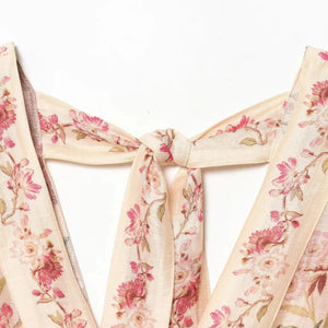 Y2K Flowy Tiered Mini Dress view 3 | MAUVSTUDIO®