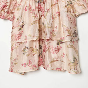 Y2K Flowy Tiered Mini Dress view 4 | MAUVSTUDIO®