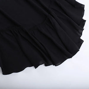 , Y2K skirt styled with a crop top