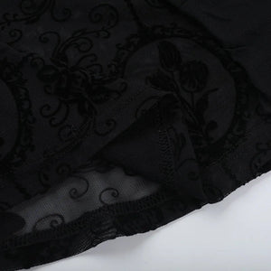 Y2K Goth Mermaid Maxi Dresses view 8 | MAUVSTUDIO®