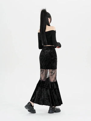 , Y2K skirt styled with a crop top