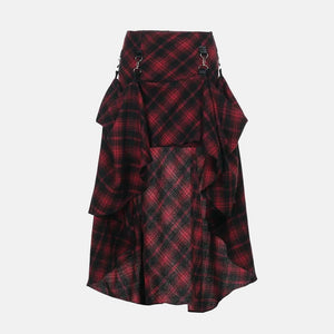 , Y2K skirt styled with a crop top
