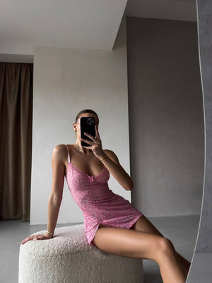 Y2K Lingerie Dress view 5 | MAUVSTUDIO®