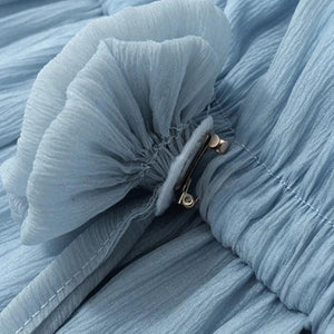 Y2K Off Shoulder Ruffled Mini Dress view 5 | MAUVSTUDIO®