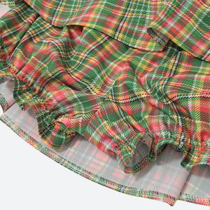 , Y2K skirt styled with a crop top