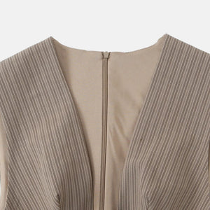 Y2K Plunge Neck Mini Dress view 5 | MAUVSTUDIO®