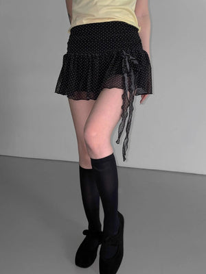 , Y2K skirt styled with a crop top