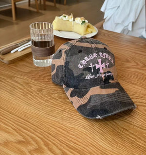 Y2K Retro Cross Camo Baseball Cap – MAUVSTUDIO®