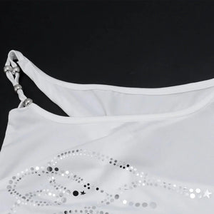 Y2K Rhinestone Tie-Up Crop Top with tie detail, Y2K tube top styled with low rise bottoms