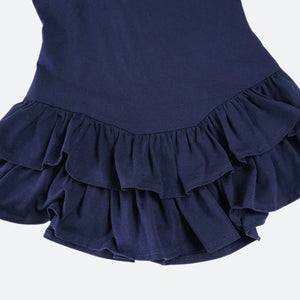 Y2K Ruffled Polo Mini Dress view 4 | MAUVSTUDIO®
