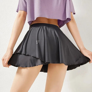 Y2K Sport Mini Skirt, Y2K mini skirt styled with a crop top
