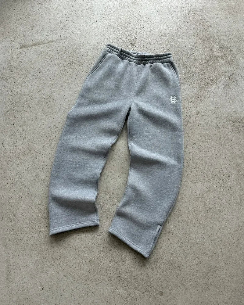 Y2K Straight Leg Baggy Embroidered Sweatpants