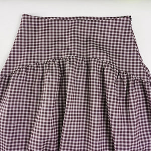 , Y2K skirt styled with a crop top