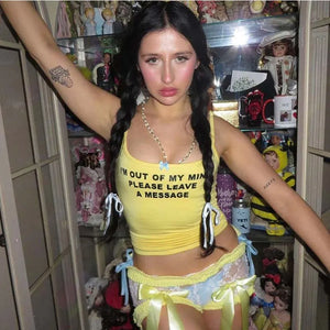 Y2K Graphic Text Tank Top – MAUVSTUDIO®