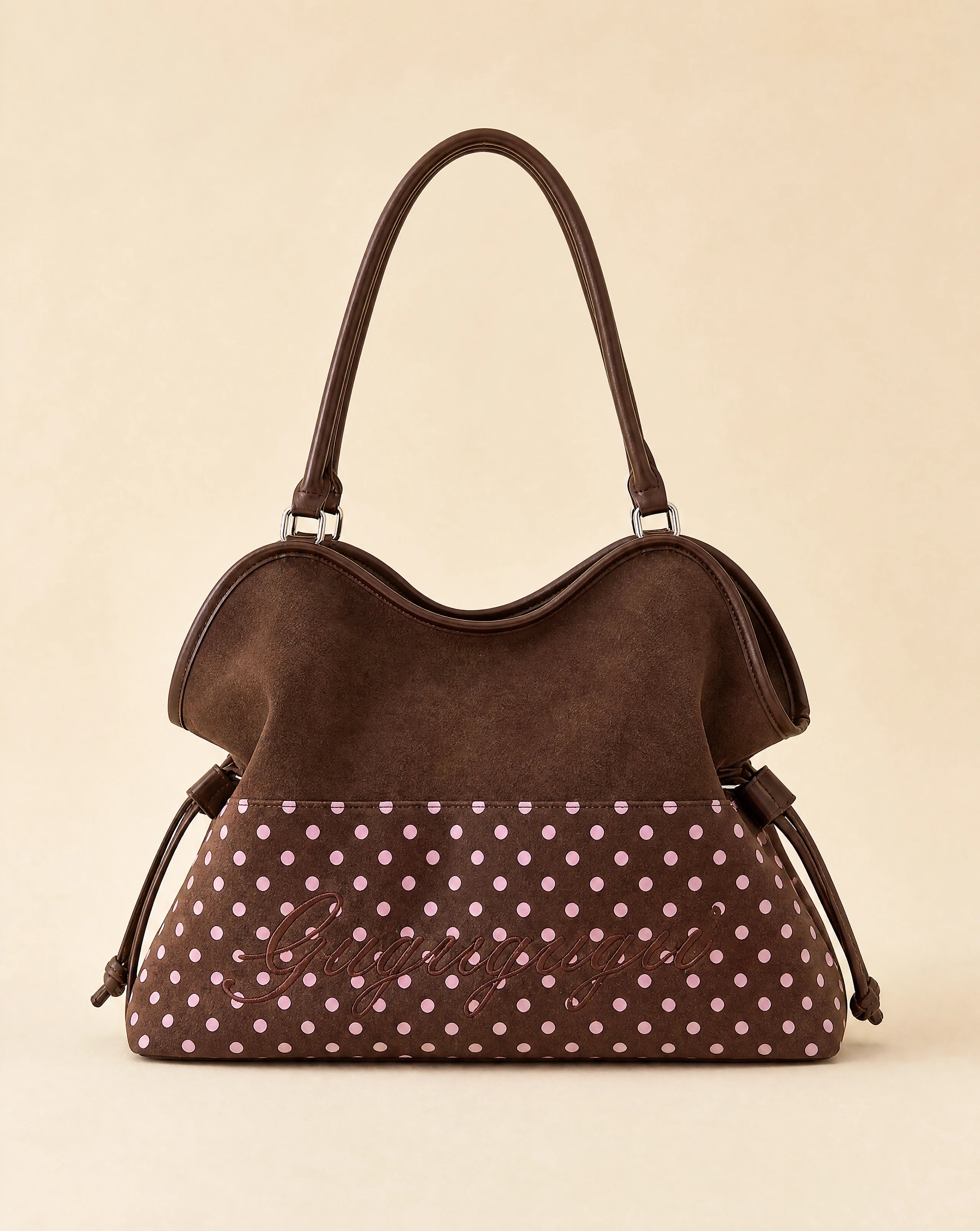 Y2K Polka Dot Frosted Tote Bag