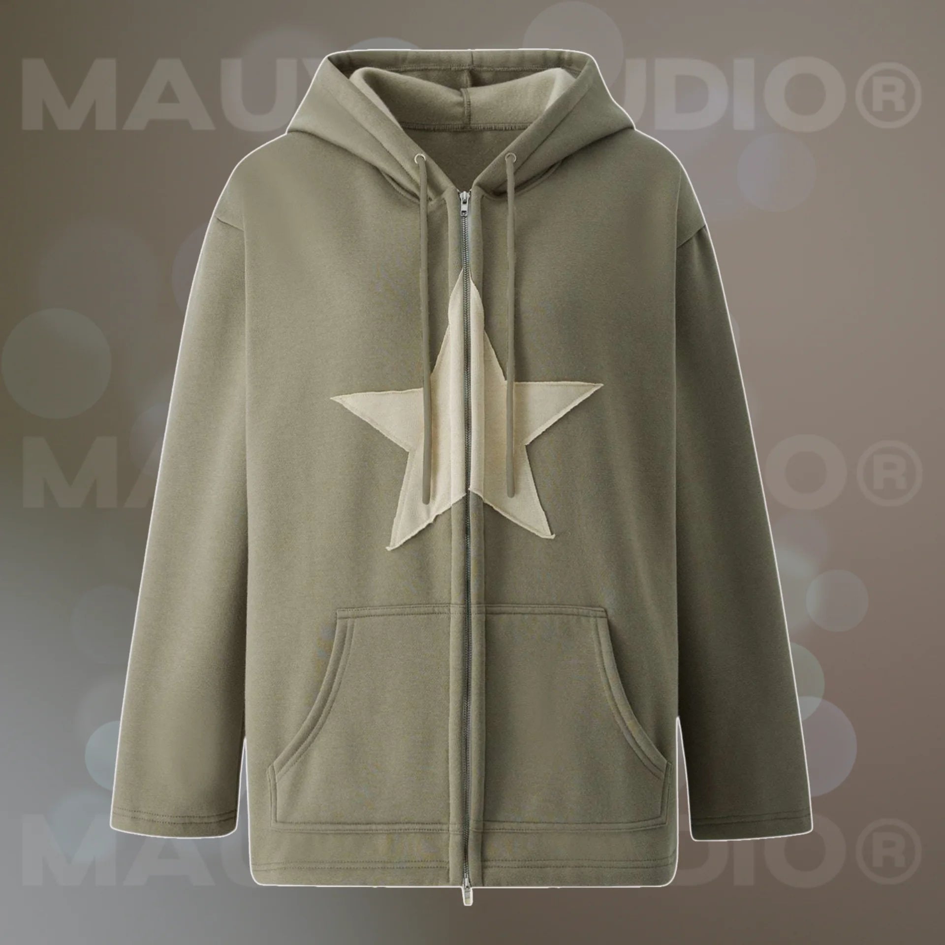 Y2K Stardust Zip-Up Hoodie