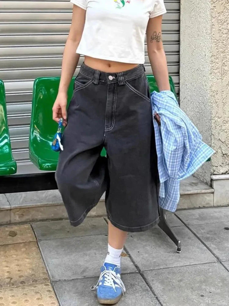 Y2k Oversized Streetwear Womens Jorts