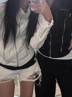 Zipper Detail Y2K Jacket